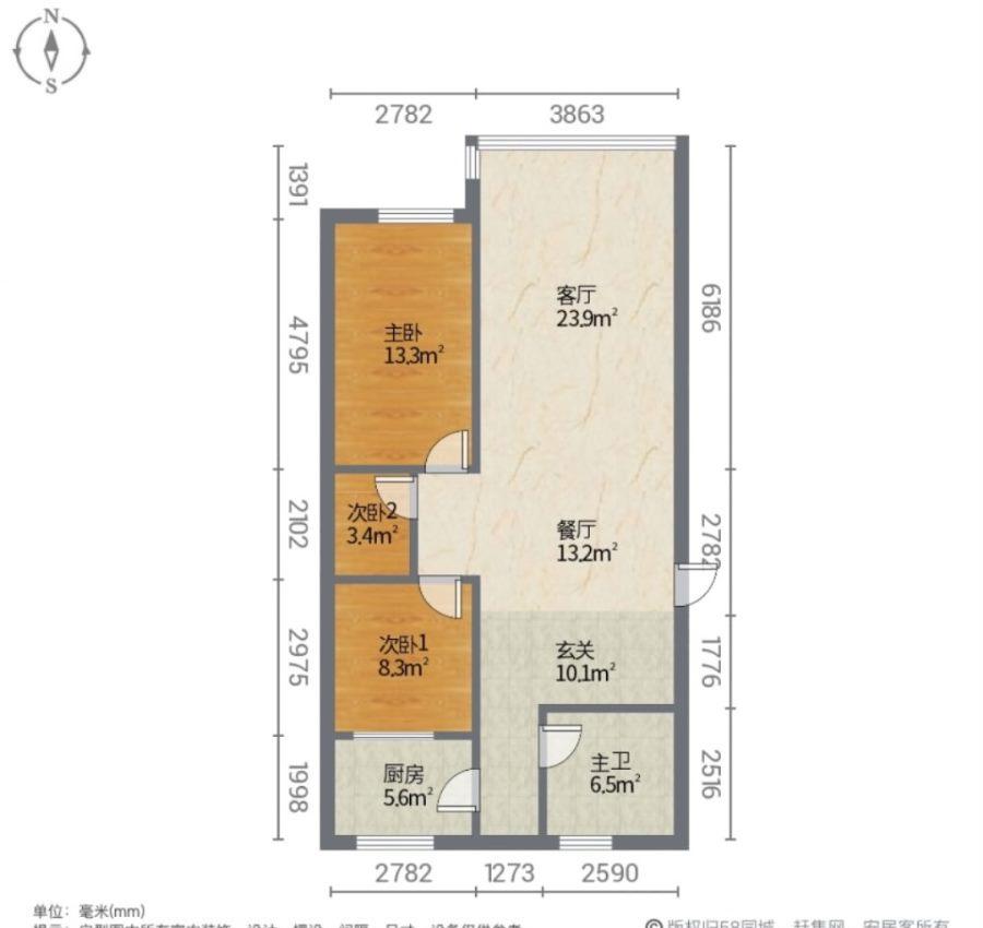 颐景嘉园,甘州中学对面，三室，精装，带家具家电，可按揭，随时看房12