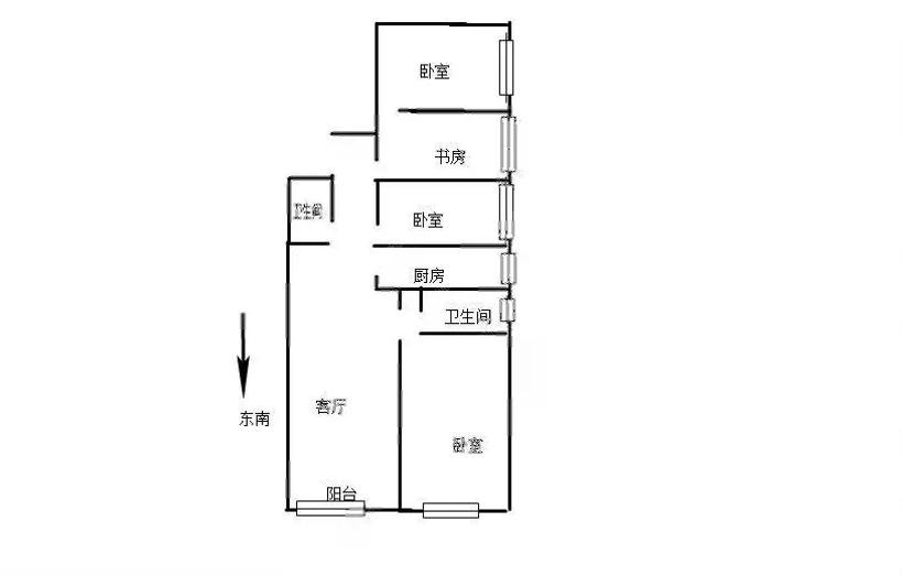 版筑青果,4房 精装版筑青果11楼高新区86.5平东南100万12