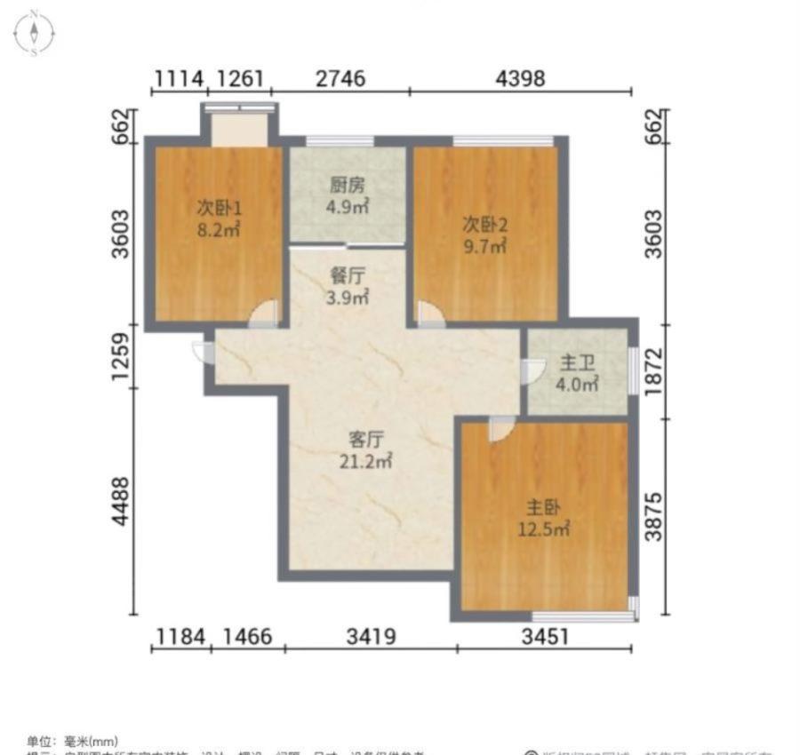 润地星城,润地星城99平三房 电梯房 满五   交通便利 商品住宅11