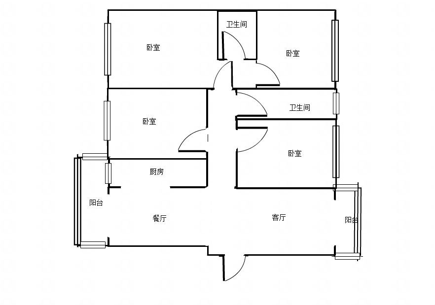 高新现代城,高新现代城 四室好房  家里孩子多了  刚好够住5