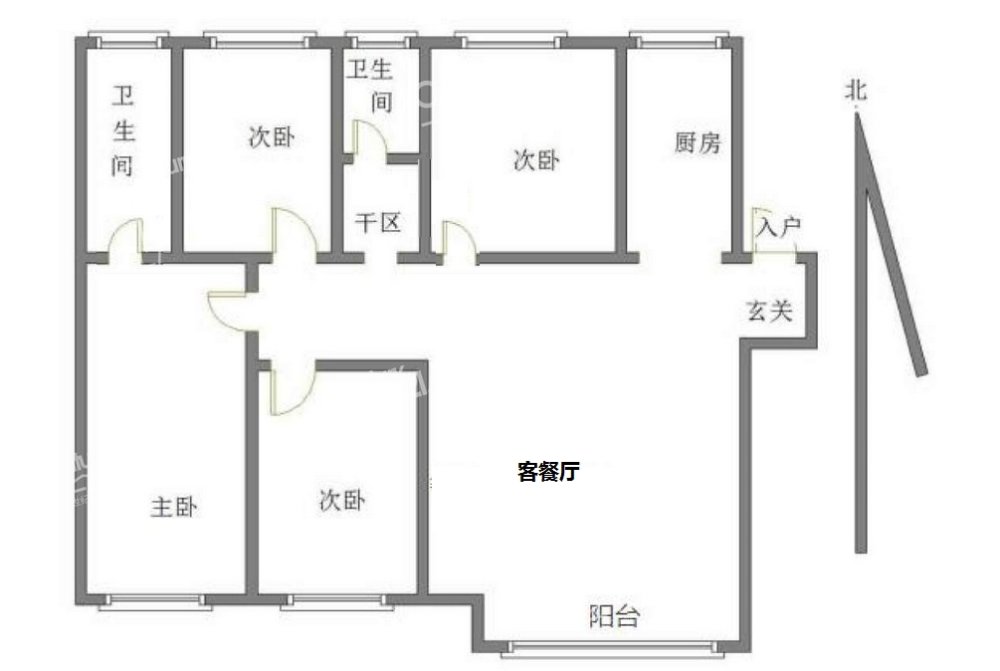 中南樾府,（诚信出售）中南樾府 四室双卫  精装  好便宜 送家具家电11