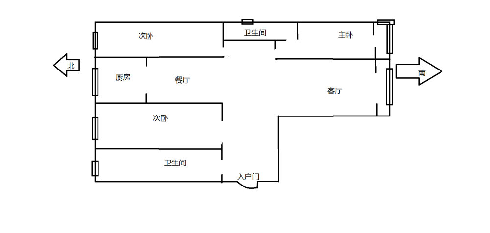 福溪帝苑二期,福溪帝苑精装三居室双卫户型南北通透全明户型送地下室配套齐全14