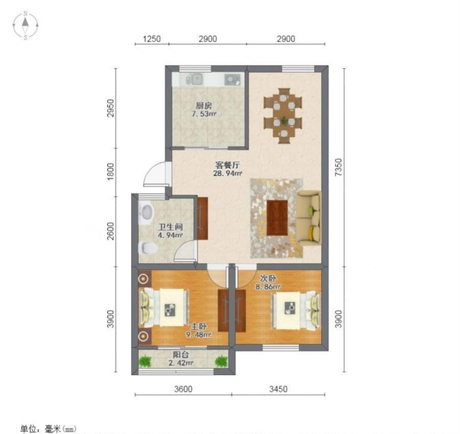 鳌峰苑,鳌峰苑精装2房，中层南北通透，台江金融街万达，四号线鳌峰站7