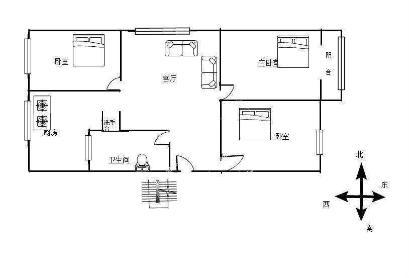 小龙路社区,新迎  白龙路地铁口小龙小区精装3房南北通透产权清晰有钥匙10