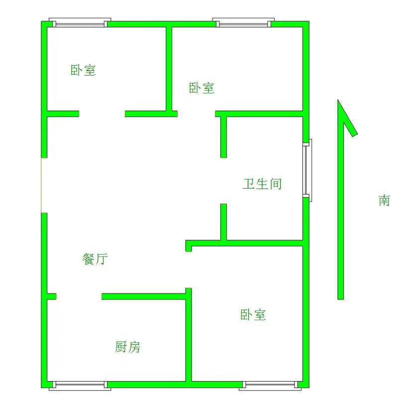 中江帝景,中江帝景 胜利二中 三室精装修 南北通透 可贷款13