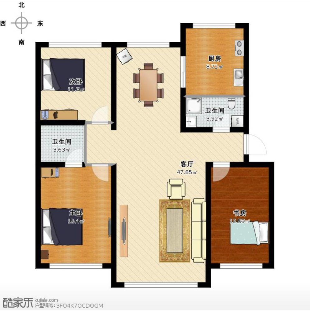 热电家园,热电家园四楼三室69.95平报价41.5万，简装可谈！9