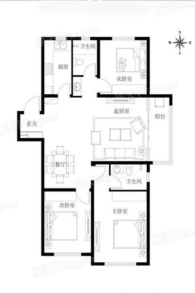 鲁商运河公馆,低于市场价20万  送车位 运河公馆3室边户 证满2年11