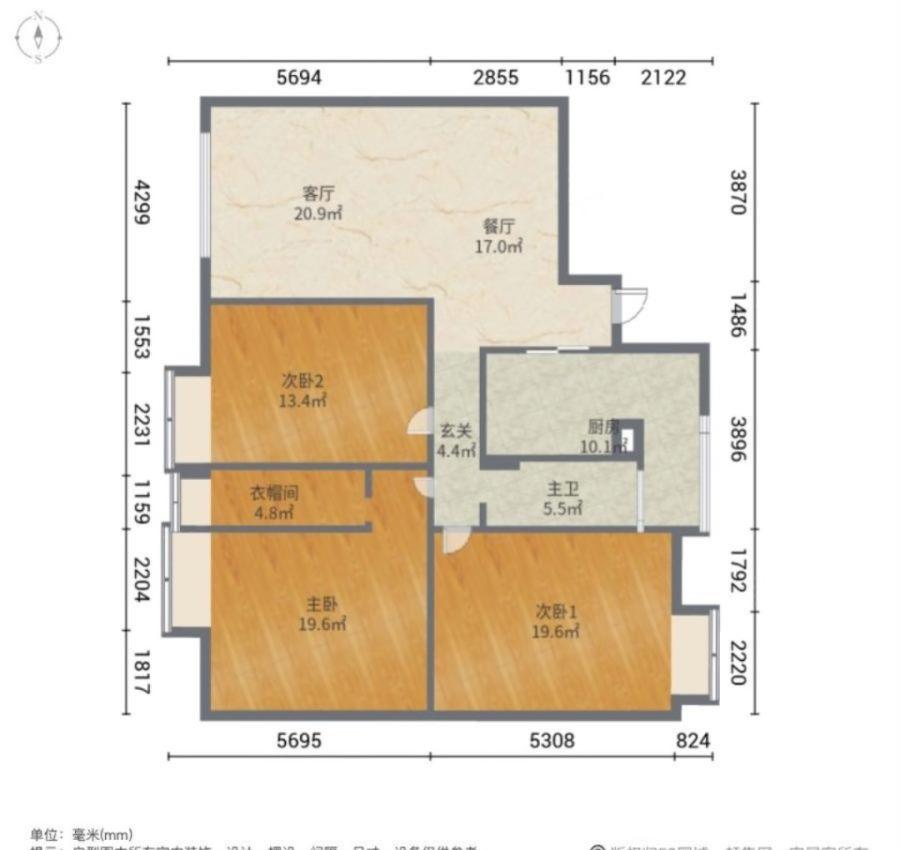 御园公馆,实验总校旁御园公馆凤凰层，3室2厅1卫，明厨明卫，支持按揭14