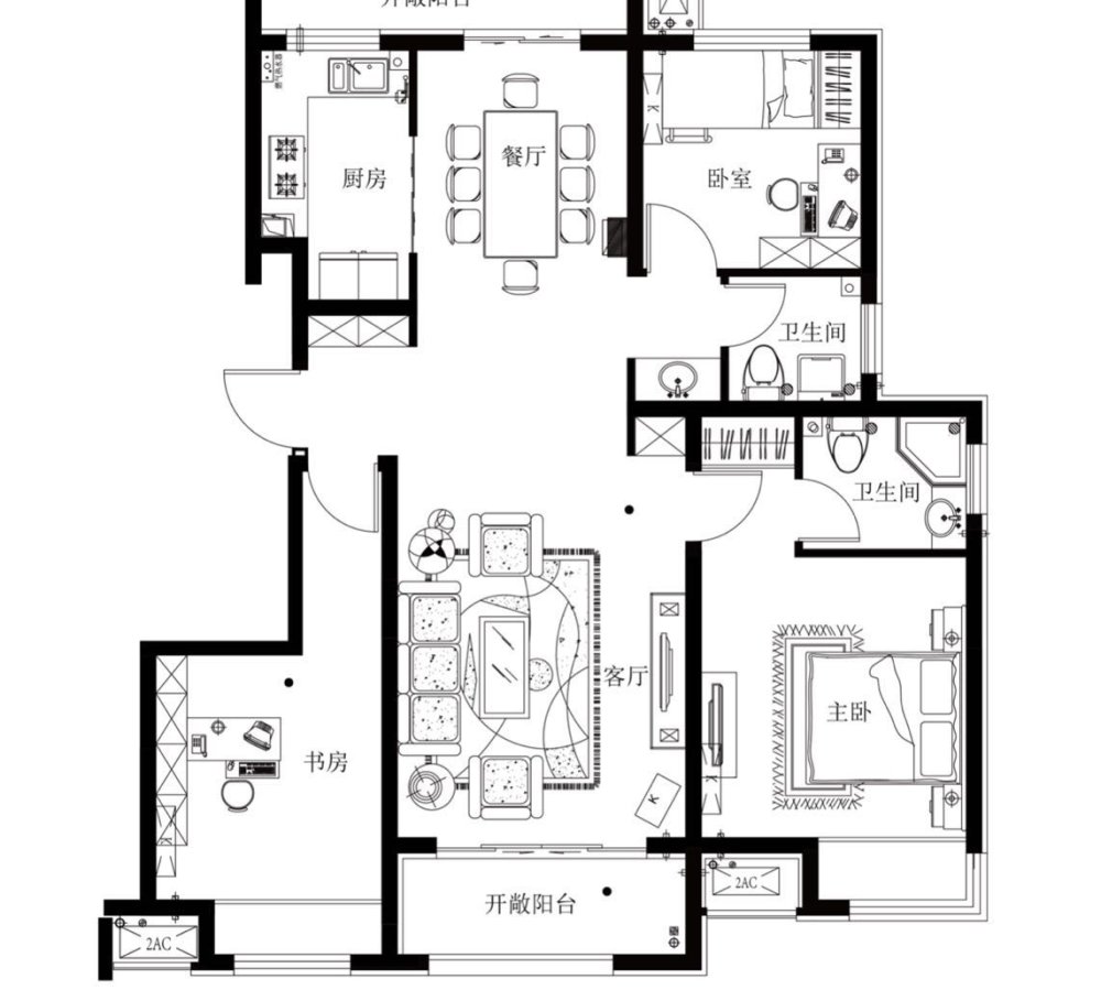 天山博雅文轩,银川路66中博雅文轩带私家门厅 豪装大三室 南北通透随时看13