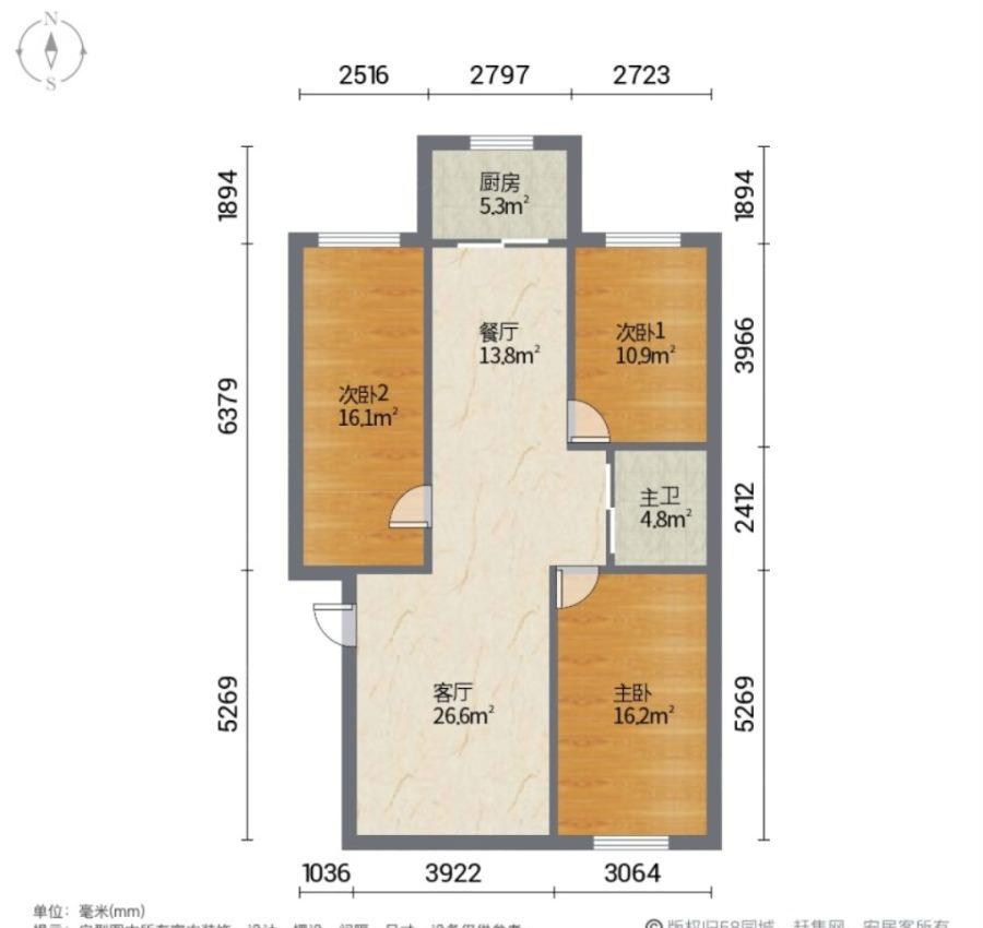 金坤丽景水岸,新市区太原路 金坤丽景水岸2楼 精装三室拎包入住  花苑11