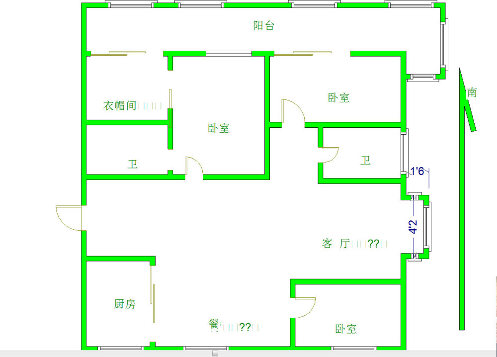 贵华苑,运河边西边户167平三室精装送车位看房有钥匙11