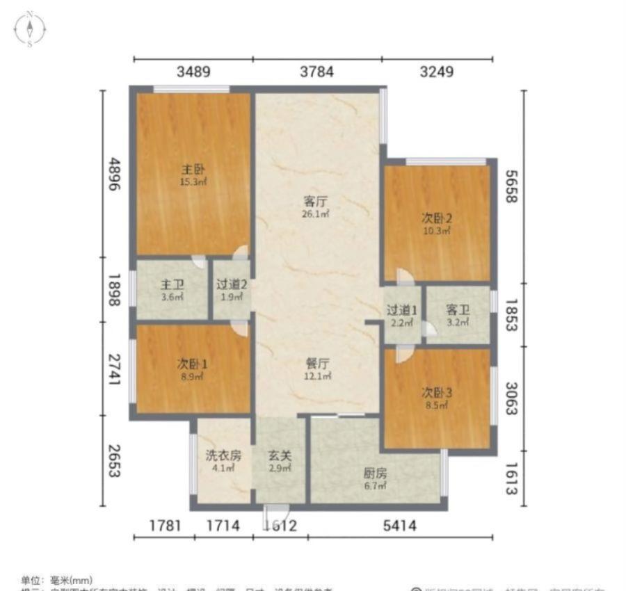 江阳城西精装4室2厅2卫二手房出售10