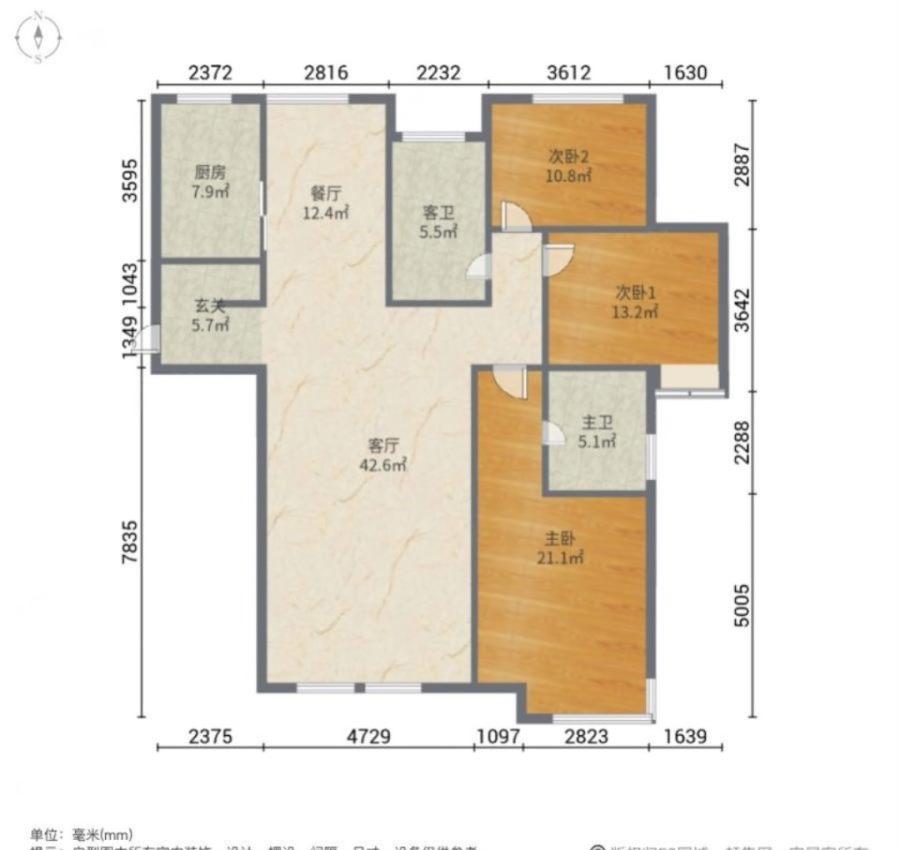 爱家皇家花园,爱家  花园 商品住宅 双卫 婚房精装修 短住 无遮挡采光好12