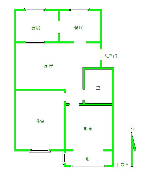 远景庄园,远景庄园 两室 南北通透 三层 三层 诚售9