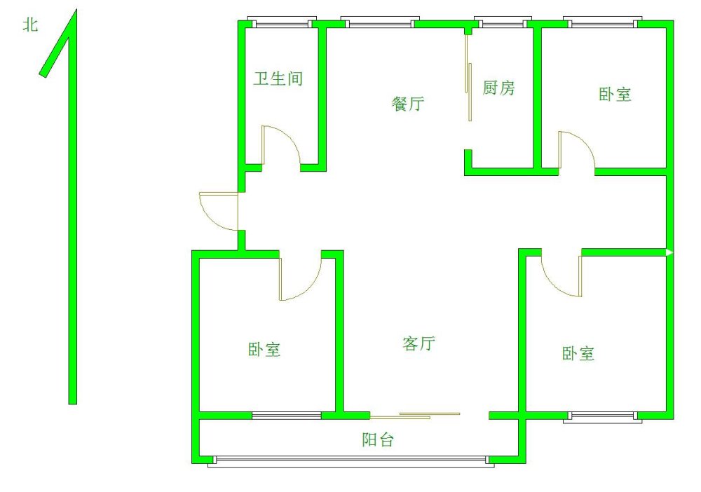 城建未来城,未来城 3室2庭1卫 10楼 76万 送储藏室9