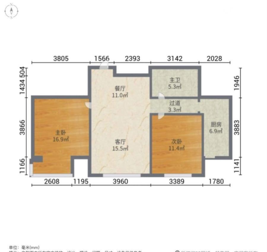 明湖花园,新上明湖花园精装2室102平双阳卧室釆光嘎嘎好45万随时看房10