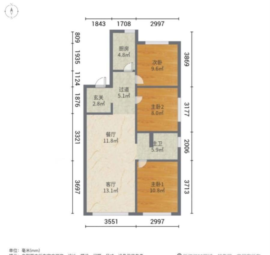 保利海德公园,电梯房 精装修满五 南北3室 干湿分离 拎包入住 价格可议11