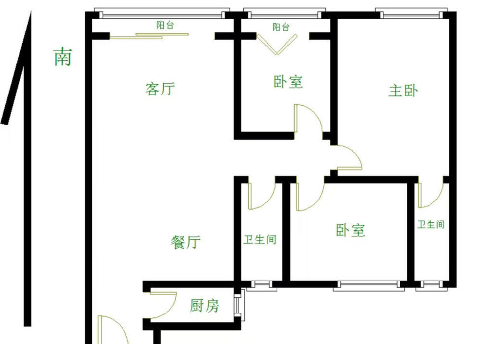 安溪万达华府,安溪万达华府 商品住宅 双卫格局 刚需小三居 中间楼层10