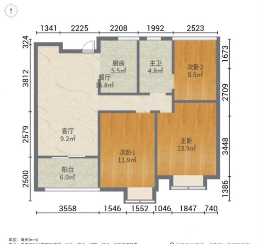 一里洋房,一里洋房|三清路3室2厅1卫96平方米7