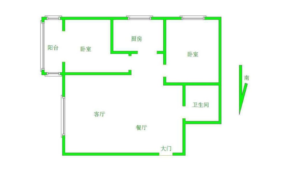 涧西武汉路精装2室2厅1卫二手房出售9