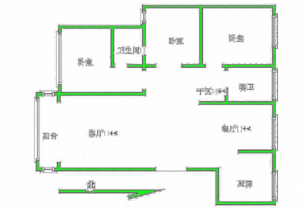 紫金领秀,好房八一广场西太行西街紫金领秀领秀三室两厅两卫大红本满五  9