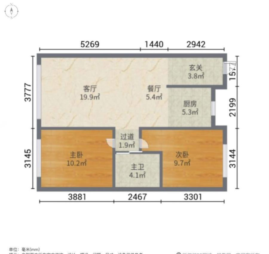 万龙国际城三期,万龙国际城两室两厅停车方便图片实拍随时看房11