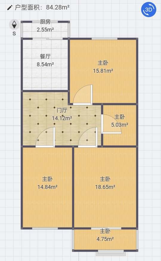 省商务厅家属院,出行方便 刚需小三居 集中供暖 低密度社区 满二 近地铁8