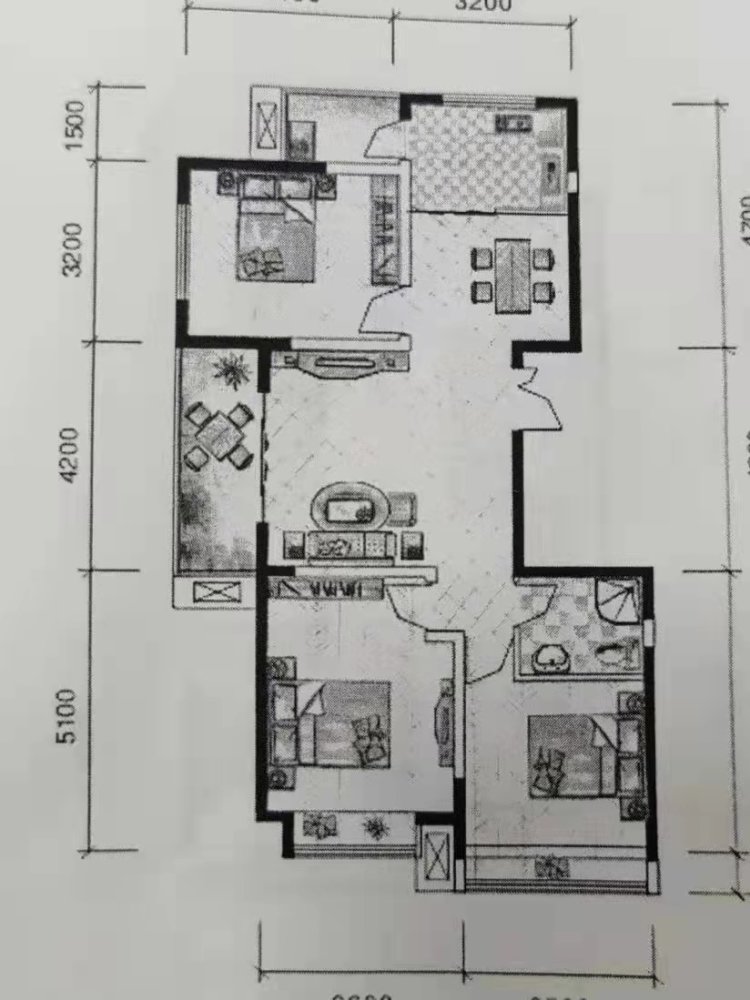 御景水城,急售 中大街御景水城 好楼层精装三室 看房方便 家具家电全留10