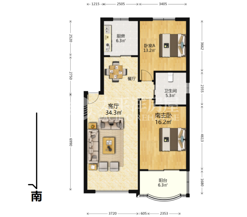 嘉和花苑,嘉和花苑 集中供暖 低密度社区 精装可拎包入住 大两居12