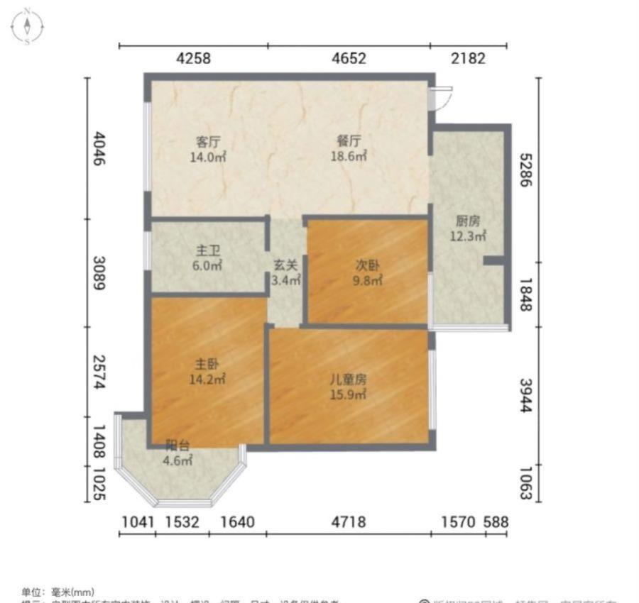 府秀江南,新上！万达广场附近府秀江南精装三房一天未住拎包入住随时看房9