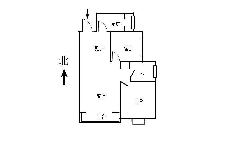 果岭湾,新华路西三环 全明通透两居室 本满 可随时看房13