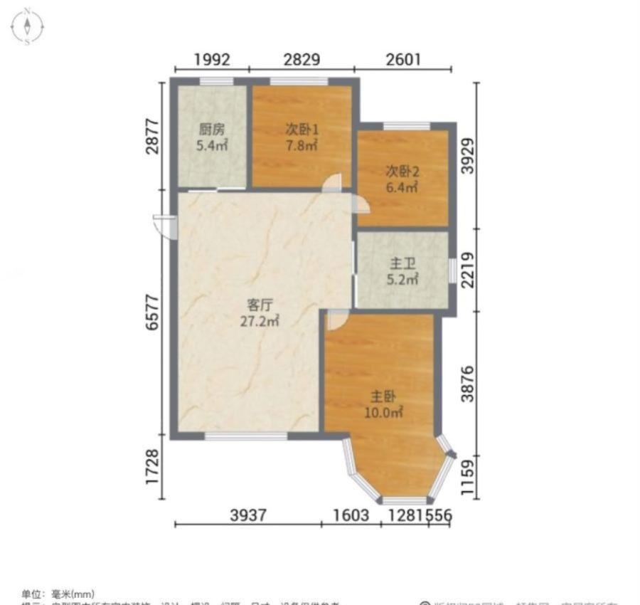 中南世纪城,中央大街 中南世纪城 南北3室 婚装修 拎包住 急售能研究10