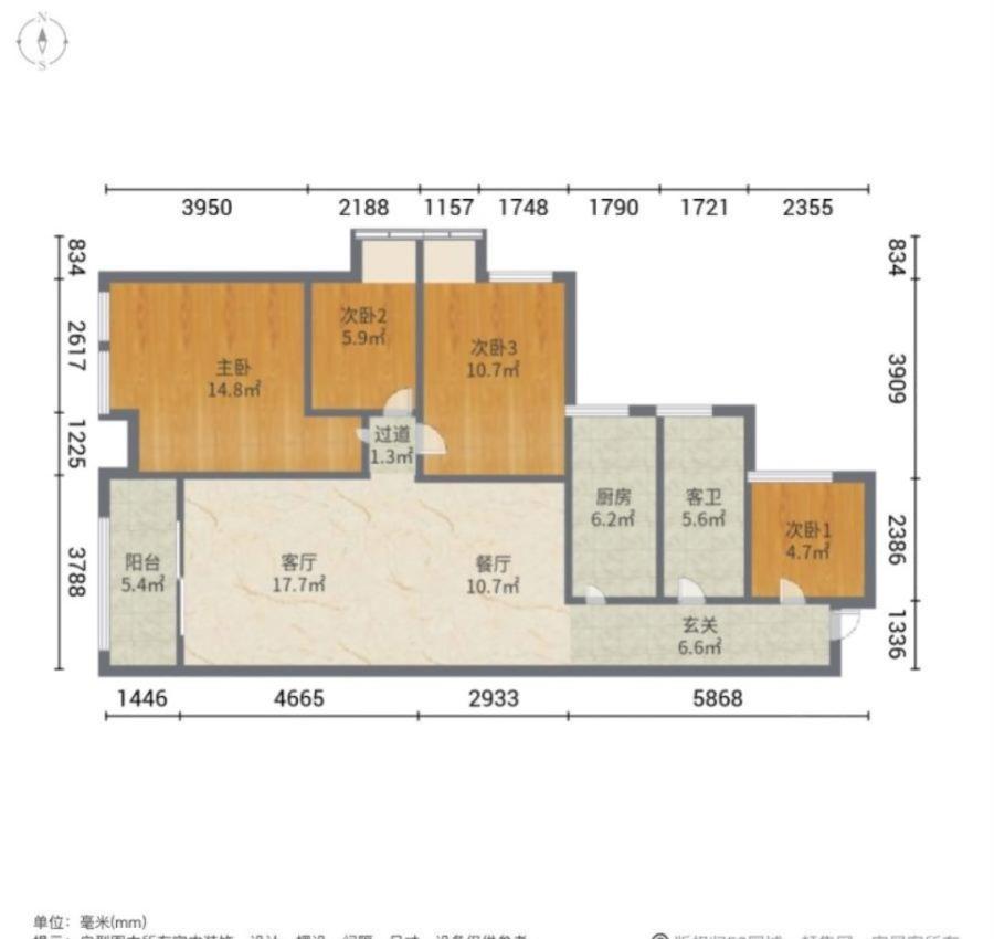 和昌国际城二期,百强世纪城旁，和昌二期精装4室，9成新家具家电齐全，只78万16