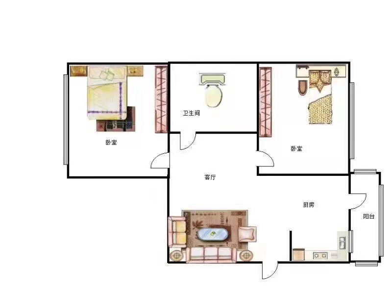 建设大院,奋斗小 萧红中 精装三室明厅使用60米 73.5万可谈通透12