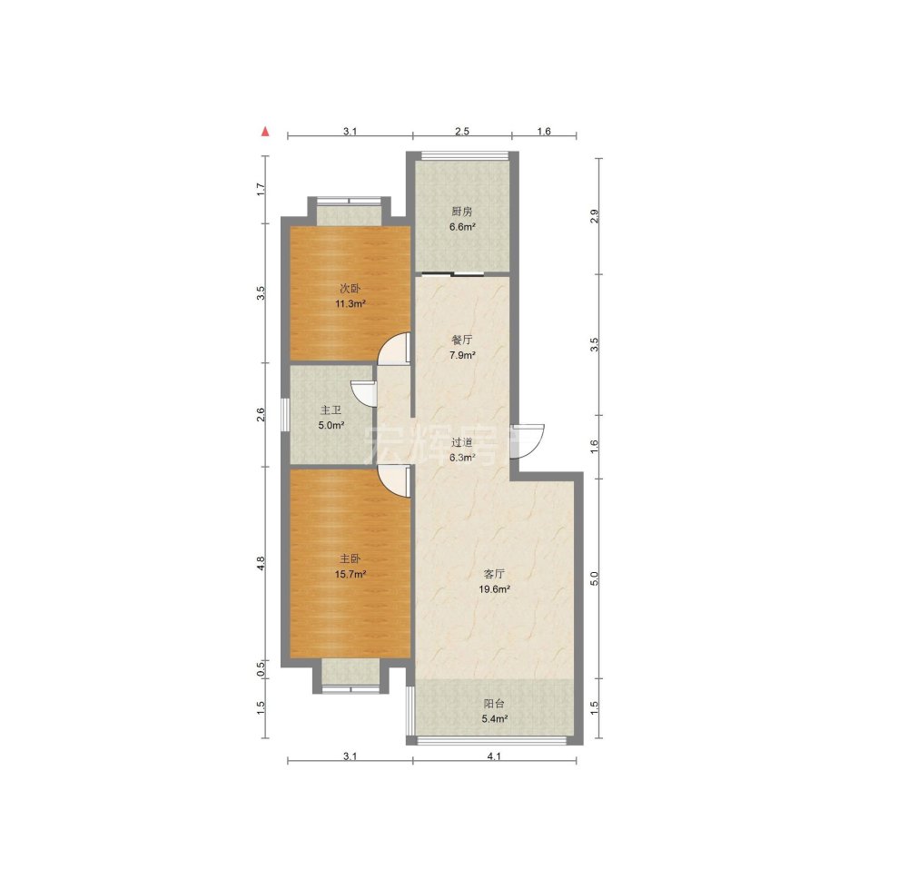 新港城E区,华侨 城关 雁滩 新港城E区 精装修 南北通透两室 可按揭10