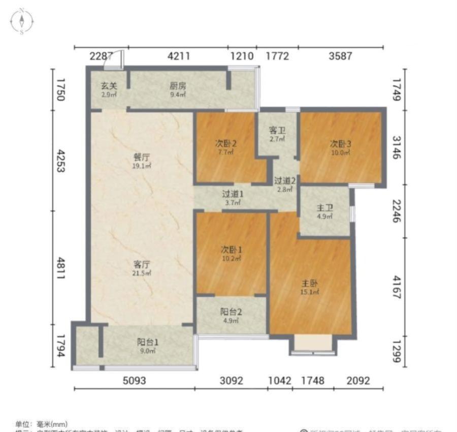 上善珑湖公馆,珑湖公馆 西苑公园旁 148平四室 电梯刷卡门禁 拎包入住12