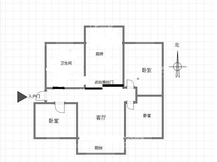 环保中心家属院,环保中心家属院97平大3室2厅有储 满五 精装拎包入住9