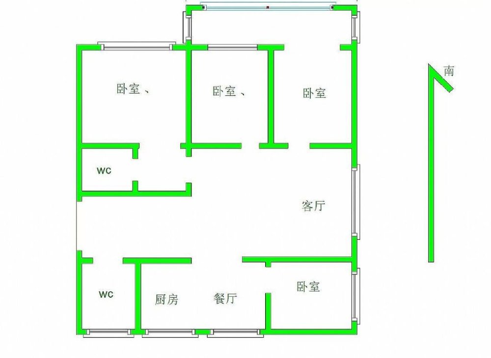 景苑华府,抢包改名！毛坯四居建东太行中学景新花园御龙旁电梯新房随时能看13