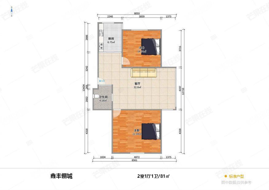 鑫丰俪城,急售 70多住80多平南北通透好楼层不放光封闭园区星摩尔地铁11