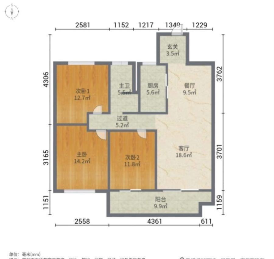 新城吾悦广场,吾悅华府三室精装婚房证过二好楼层南北通透客卧朝阳14