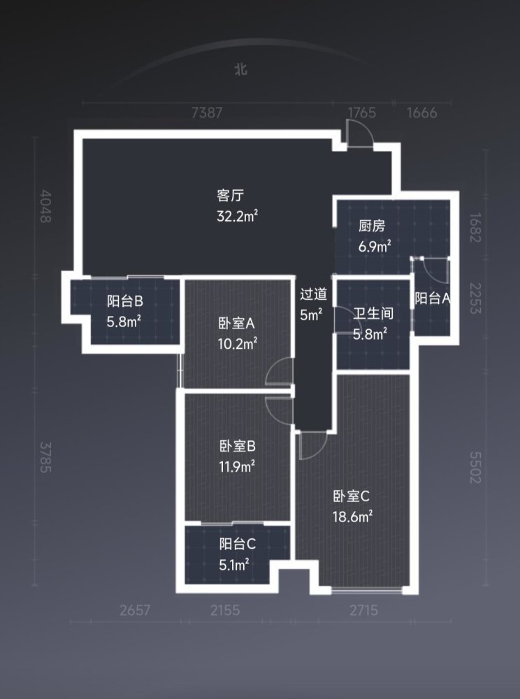 涧西联盟路毛坯3室2厅1卫二手房出售9