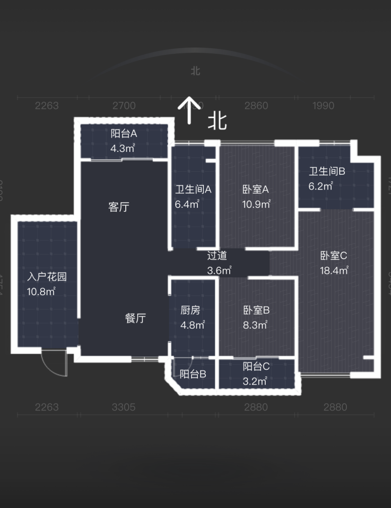 坦洲坦洲镇毛坯3室2厅2卫二手房出售12