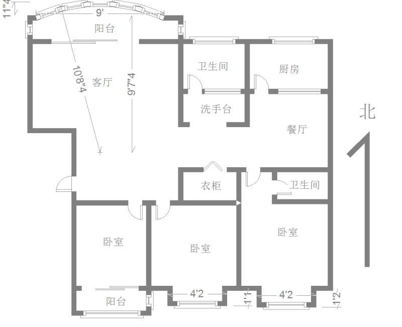 九九花园,九九花园南北双落地窗户单价只有5000多可贷款可便宜随时看11