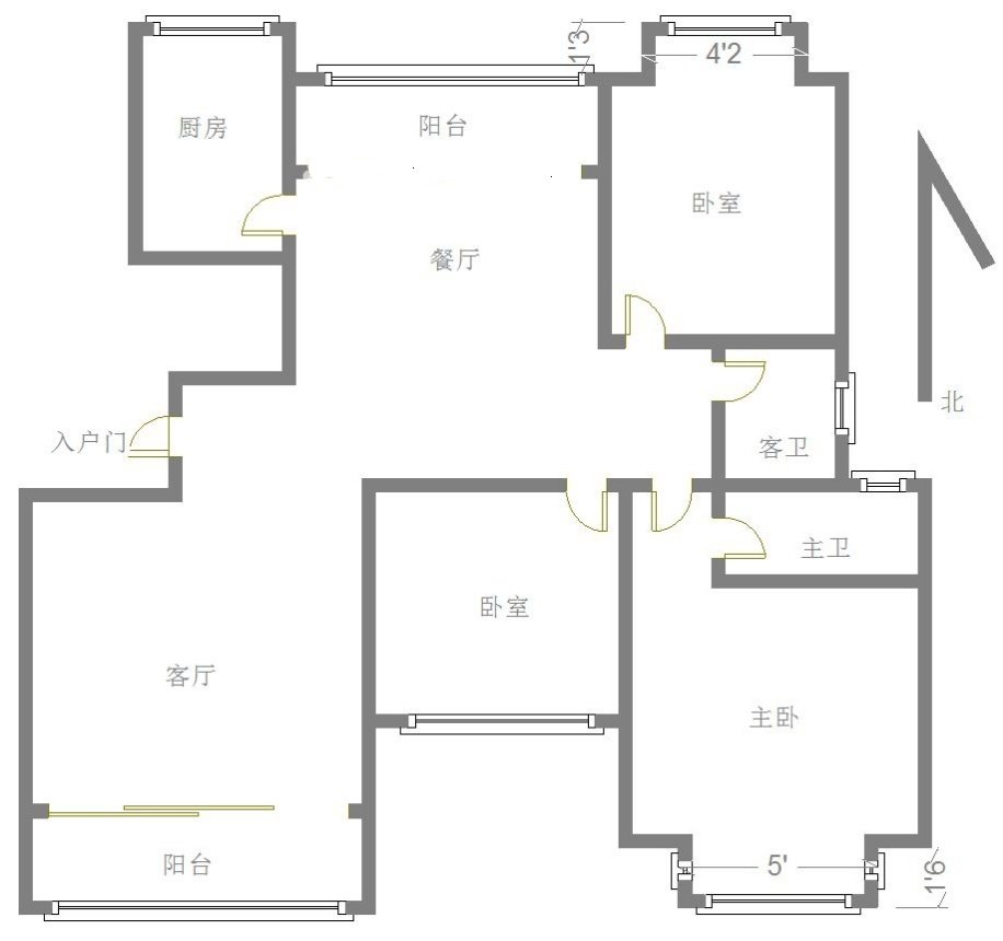 罗马假日,新上罗马假日3室2卫电梯洋房，送全屋家具家电，满五  随时看14