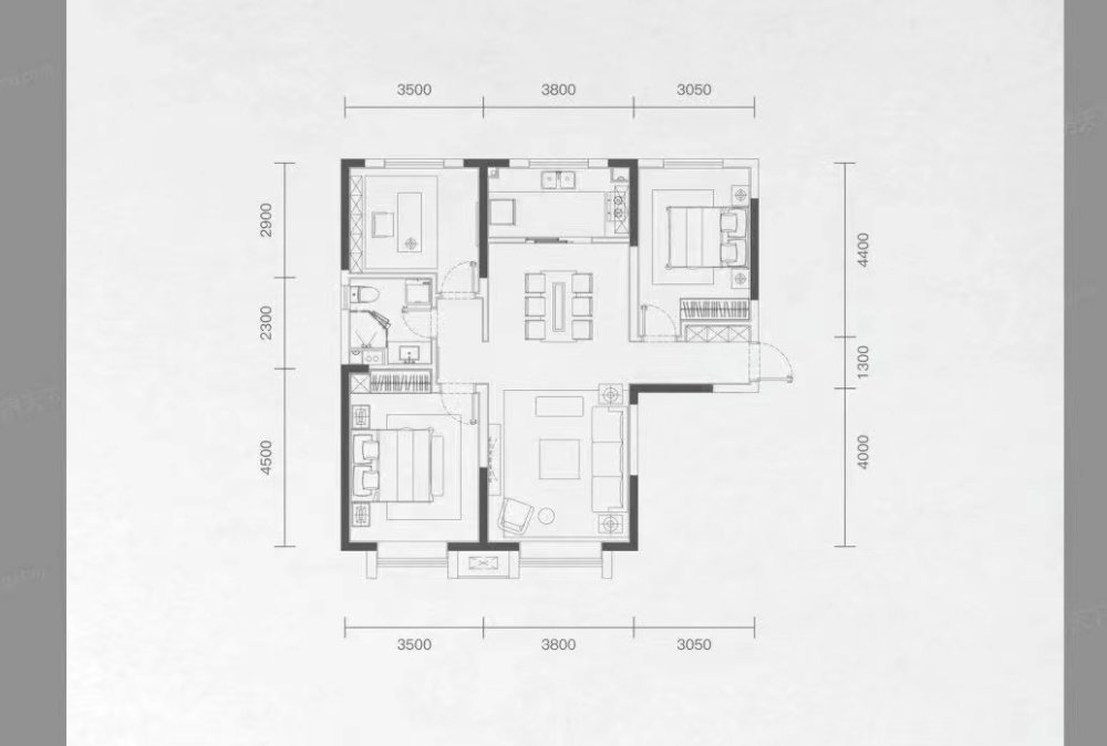 阳光嘉苑,苏州路 百商国际 医学院 旁 电梯精装大两室 送家具家电10