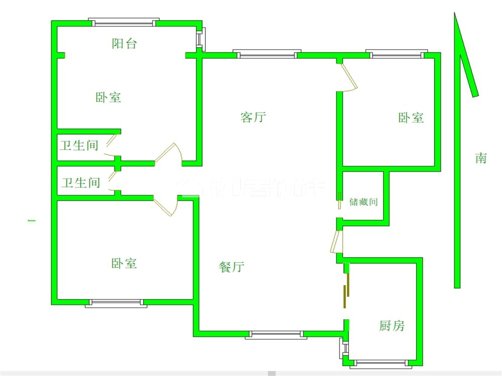 呼和佳地,新城区呼和佳地洋房豪华装修 电梯房 南北通透大三居采光好13