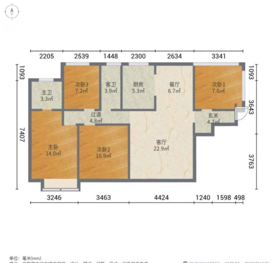 锦绣龙都,仁大   四室好楼层一梯一户 别墅小区拎包入住满二 可分期15