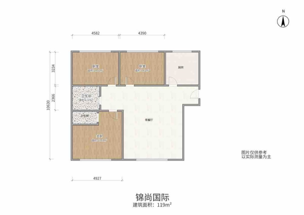 锦尚国际,南北通透 3室1厅精装修 高层观景房 全友全屋定制 拎包入住11