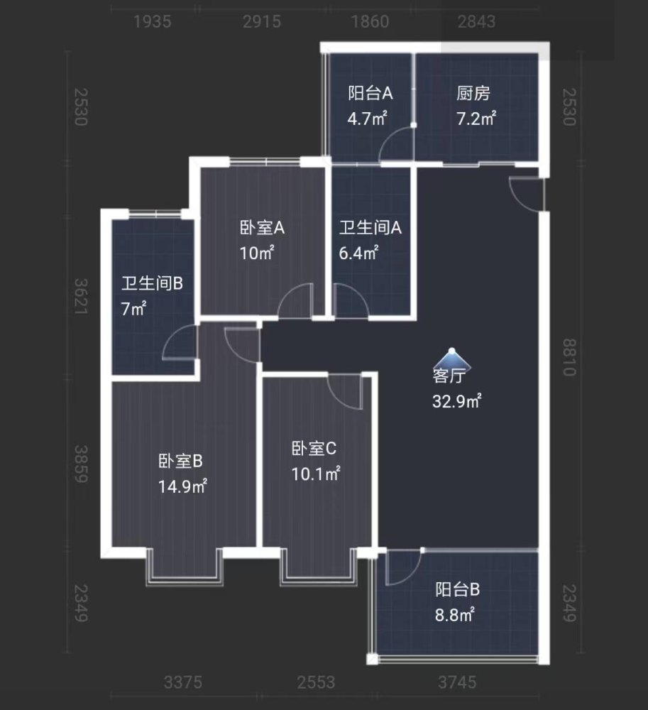 振华港湾,出售振华港湾113.76平3室2厅精装修拎包入住户型方正10