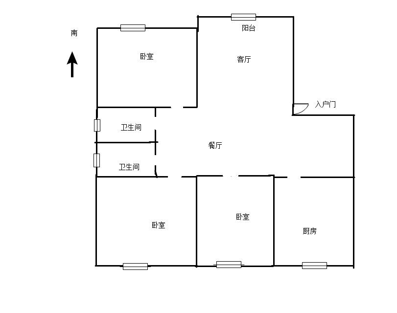 香港花园,南北通透 3室2厅 精装修11